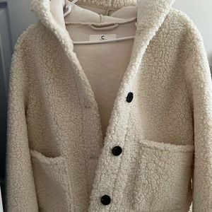 Sherpa hooded jacket small
